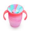 imageMunchkin Miracle 360 Trainer Sippy Cup with Handles Spill Proof 7 Ounce Tropical Swirl Pink Multi