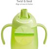 imageMunchkin Simple Clean Trainer Sippy Cup with Handles 6 Months 7 Ounce BlueGreenBlueGreen