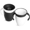 imageMunchkin Sippy Cup for 6 Month Old and Up Spill Proof Miracle 360 Toddler Cups with Transition Handles 7 Ounce 2 Pack BlackWhite7 Ounce