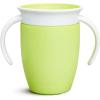 imageMunchkin Sippy Cup for 6 Month Old and Up Spill Proof Miracle 360 Toddler Cups with Transition Handles 7 Ounce 2 Pack BlueGreenLime