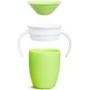 imageMunchkin Sippy Cup for 6 Month Old and Up Spill Proof Miracle 360 Toddler Cups with Transition Handles 7 Ounce 2 Pack BlueGreenLime