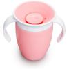 imageMunchkin Sippy Cup for 6 Month Old and Up Spill Proof Miracle 360 Toddler Cups with Transition Handles 7 Ounce 2 Pack BlueGreenRose