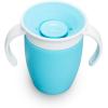 imageMunchkin Sippy Cup for 6 Month Old and Up Spill Proof Miracle 360 Toddler Cups with Transition Handles 7 Ounce 2 Pack BlueGreenSky