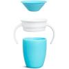 imageMunchkin Sippy Cup for 6 Month Old and Up Spill Proof Miracle 360 Toddler Cups with Transition Handles 7 Ounce 2 Pack BlueGreenSky