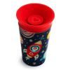 imageMunchkin Sippy Cup for Toddlers Miracle 360 Glow in the Dark Cup with Straw Cup and Open Sipper Lid Grow with Me Kit 9 Ounce Astronaut
