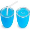 imageMunchkin Sippy Cups for Toddlers 13 Spill Proof Miracle 360 Cup with Straw and Open Sipper Lids 10 Ounce 5pc PinkPurple
