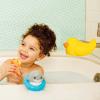 imageMunchkin Soft Spot Baby Bath Mat for Tub and Beak Duck Bathtub Spout Cover with Builtin Bubble Bath Dispenser GreyYellow