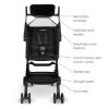 imageMunchkin Sparrow Travel Baby Stroller Ultra Compact and Lightweight for Babies and Toddlers BlackBlack