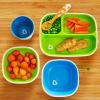 imageMunchkin Splash Toddler Dining Set  Includes Divided Plates Bowls and Utensils 10pc Set BlueGreen
