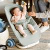 imageMunchkin Spring Baby Bouncer and Rocker Seat 2in1 Design Portable and Lightweight with 3 Recline Positions GreyGreen Cover