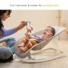imageMunchkin Spring Baby Bouncer and Rocker Seat 2in1 Design Portable and Lightweight with 3 Recline Positions GreyManual BouncerRocker
