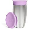 imageMunchkin Stainless Steel Sippy Cups for Toddlers 13 Spill Proof Miracle 360 Cup Insulated 10 Ounce GreenPurple