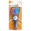 imageMunchkin Stay Put Suction Bowl 3 Pack with White Hot Infant Spoons 4 Pack