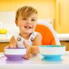 imageMunchkin Stay Put Suction Bowls for Baby and Toddler 3 Pack BlueGreenPurple3 Count Pack of 1
