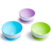 imageMunchkin Stay Put Suction Bowls for Baby and Toddler 3 Pack BlueGreenPurple3 Count Pack of 1