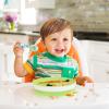 imageMunchkin Stay Put Suction Plates for Baby and Toddler 3 Divided Sections  PinkPurpleBlueGreen
