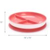 imageMunchkin Stay Put Suction Plates for Baby and Toddler 3 Divided Sections  PinkPurplePinkPurple