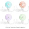 imageMunchkin Stroller Fan  Portable Fan for Travel Baby Gear Accessory with 4 Speeds Flexible Clipon Leg Attachment Rechargeable Battery Black with Multicolored LED LightsWhite