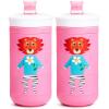 imageMunchkin Twisty Mix ampamp Match Character Sippy Cup 9 Oz BluePink Animals