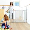 imageMunchkin Vibe Baby Gate Turn Key Mounted Safety Gate for Stairs Hallways and Doors Walk Through with Door Mesh and Steel Silver Ice  29x405 Inch Pack of 1