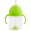 imageMunchkin Any Angle Sippy Cups for Toddlers Spill Proof Weighted Straw Cup with Transition Handles for Babies 6 Months and Up 2 Pack BlueGreenGreen