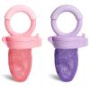 imageMunchkin Baby Feeder for Fresh Food and Fruit 2 Pack BlueMintCoralPurple