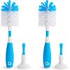 imageMunchkin Bristle Bottle Brush Grey 2 PackBlue White