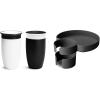 imageMunchkin Car Seat Travel Tray with Miracle 360 SpillProof Sippy Cup Set  Toddler Travel Accessory for MessFree Snacking and Drinking BlackWhiteGreySippy Cup  Travel Tray