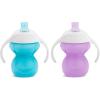 imageMunchkin Click Lock Bite Proof Trainer Cup 7 Ounce 2 Pack BluePurpleBluePurple