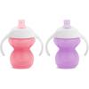imageMunchkin Click Lock Bite Proof Trainer Cup 7 Ounce 2 Pack BluePurplePinkPurple