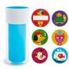 imageMunchkin Miracle 360 Insulated Sippy Cup Includes Stickers to Customize Cup 9 Ounce GreenBlue