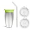 Green + Sipper and Straw Lid