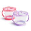 imageMunchkin Snack Catcher Toddler Snack Cups No Spill 2 Pack PinkPurplePinkPurple