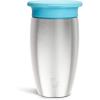 imageMunchkin Stainless Steel Sippy Cups for Toddlers 13 Spill Proof Miracle 360 Cup Insulated 10 Ounce GreenBlue