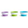 imageMunchkin Stay Put Suction Bowls for Baby and Toddler 3 Pack BlueGreenPurple3 Count Pack of 1