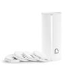 imageMunchkin Toss Portable Disposable Diaper Pail Holds up to 150 Newborn Diapers 5 Pack White5 Count Pack of 1