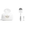 imageMunchkin Warm GlowTM Wipe Warmer and BristleTM Bottle Brush White and Grey