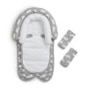 imageMunchkin XtraGuard Head Support ampamp Strap Cover for Baby Car Seats with SilverIon Technology DotsGrey
