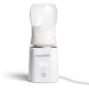 imageMunchkin 98 Digital Bottle Warmer Plugin with Four Adapters  Fits Most Baby Bottles White 1 Count Pack of 1Bottle Warmer