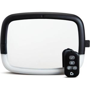 imageMunchkin Baby Car Mirror for Rear Facing Car Seats Night Light LED Pivot 360 Baby inSight Adjustable Auto Mirror BlackCar Mirror