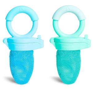 imageMunchkin Baby Feeder for Fresh Food and Fruit 2 Pack BlueMintBlueGreen