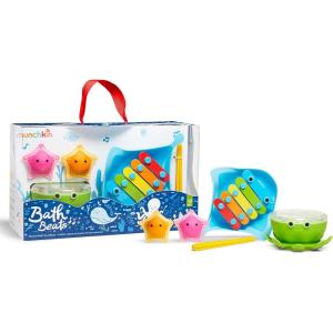 imageMunchkin Bath Beats Bath Toy Musical Set Includes Xylophone Bath Drum ampamp Shakers Fun for Babies Toddlers and Kids5 Piece Set
