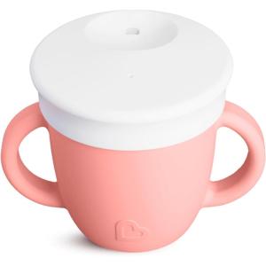 imageMunchkin Cest Silicone Training Sippy Cup with Lid for Babies and Toddlers 6 oz CoralCoral