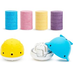 imageMunchkin Color Buddies Moisturizing Bath Water Color Tablets ampamp 2 Toy Dispensers 20 Tablets1 Count Pack of 1