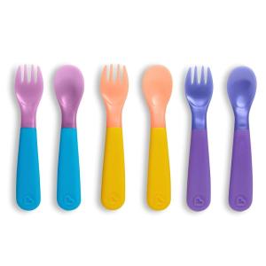 imageMunchkin ColorReveal Color Changing Toddler Forks and Spoons 6 Pack6pk Utensils