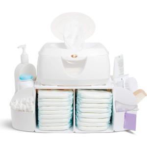 imageMunchkin Diaper Change Organizer Greenwhite14 Piece Set
