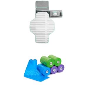 imageMunchkin Diaper Changing Kit XL with SilverIon Technology and 6pk Arm and Hammer Diaper Bag Refills 84 Bags Total