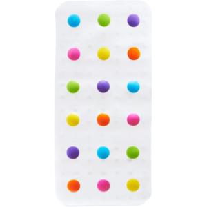 imageMunchkin Dots Bath Mat for Kids Multicolored 305x1425 Inch305 x 143 Rectangular