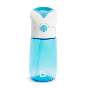 imageMunchkin Flip and Go Tritan Straw Cup 12 Ounce GreenBlue