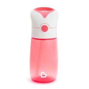imageMunchkin Flip and Go Tritan Straw Cup 12 Ounce GreenPink